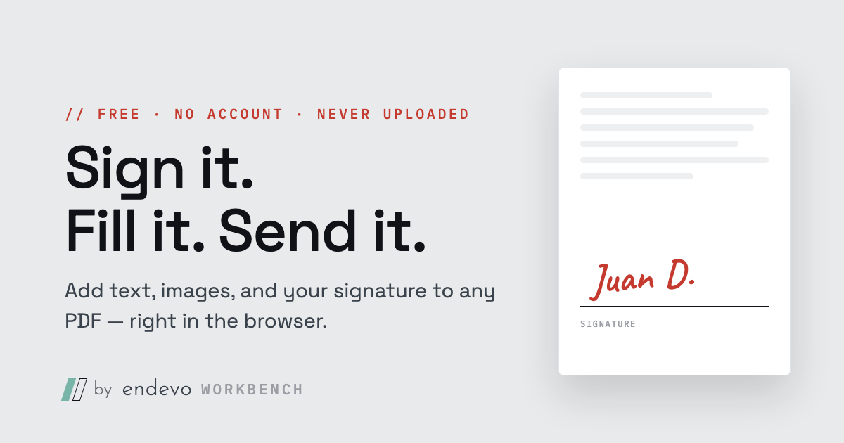 Pirma — free PDF editor: sign it, fill it, send it